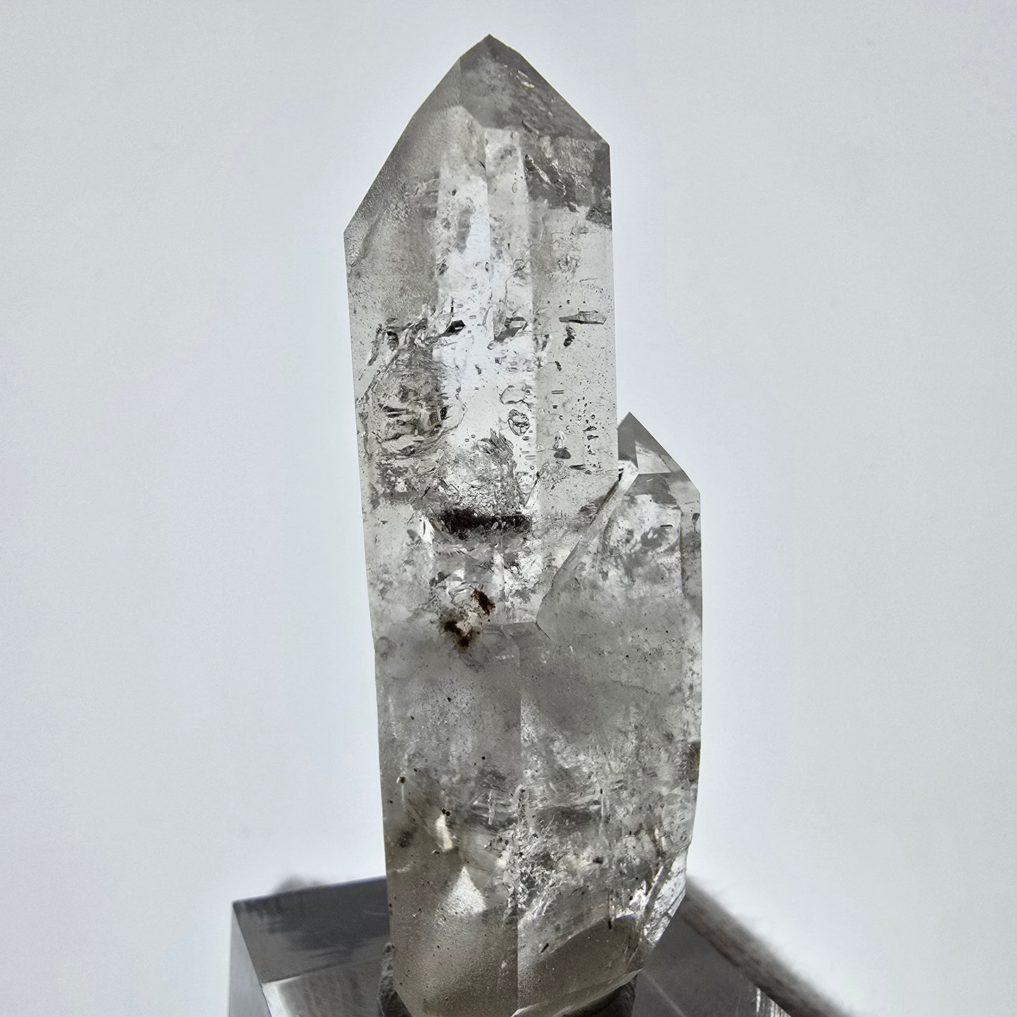 Enhydro Skeleton Smoky Quartz DT Scepter, 1x Bubble Valentine Pocket, Namibia 56*22*16mm