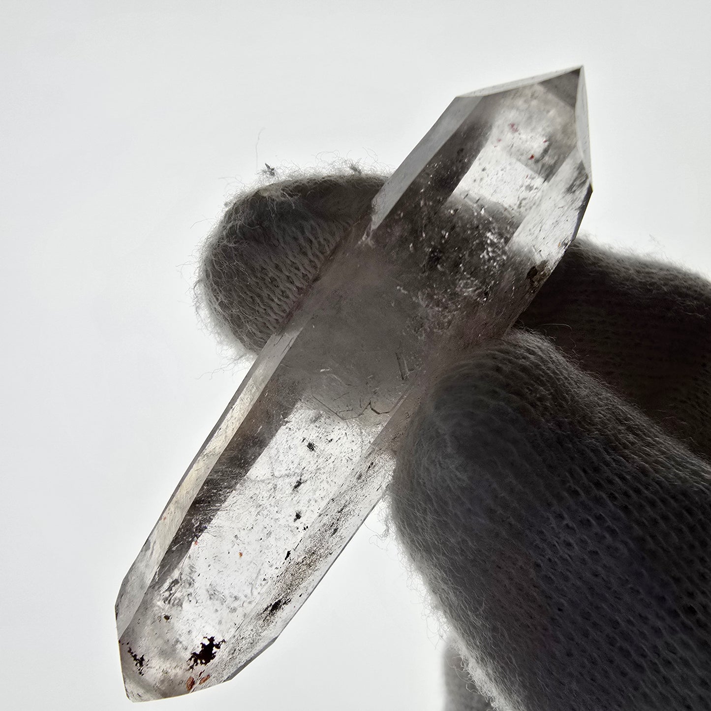 Skeleton Phantom Smoky Quartz DT Scepter Valentine Pocket, Namibia 53*13*9mm