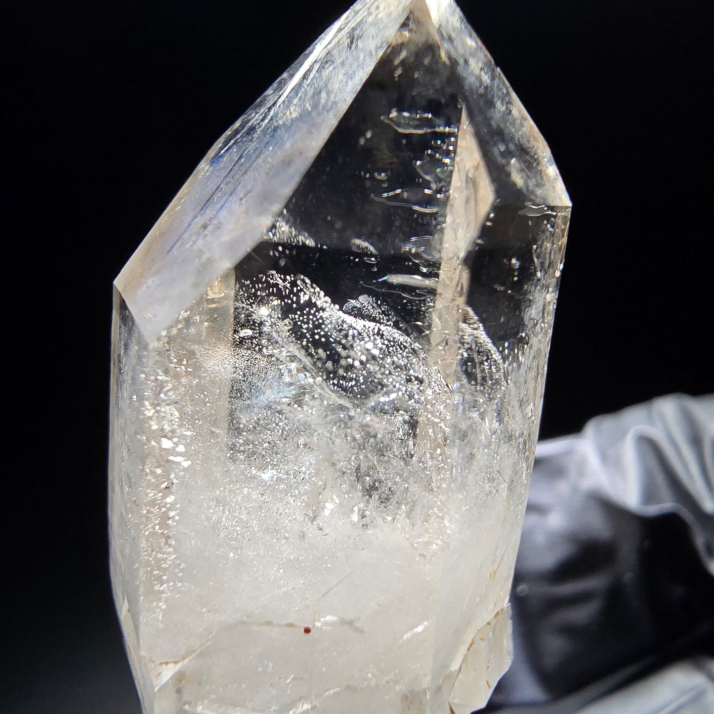 Klare Phantom Rauchquarz Zepter Spitze Goboboseb, Namibia 47*19*16mm Sammlung