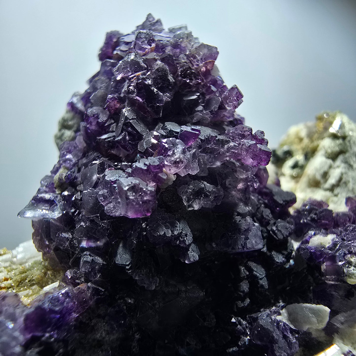 Phantom Fluorite Cube Muscovite Schorl Orthoclase Specimen Erongo Namibia 75*55*28mm