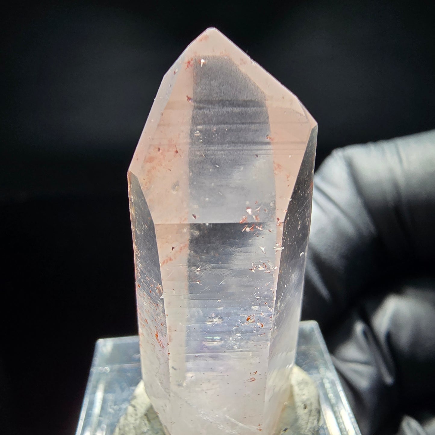 Clear Phantom Amethyst Smoky Quartz with Red Iron Goboboseb Namibia 37*15*11mm