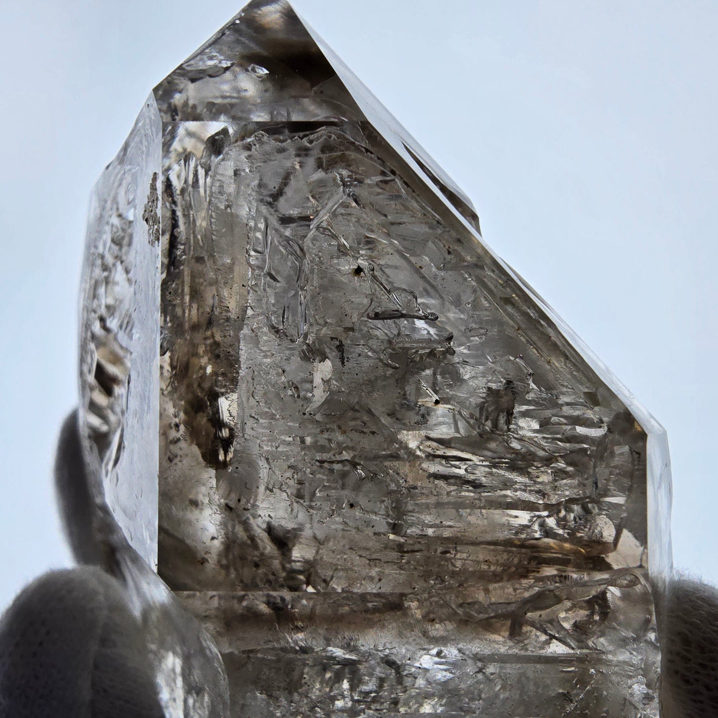 Skeleton Phantom Smoky Quartz Scepter Valentine Pocket Goboboseb Namibia 68*63*38mm