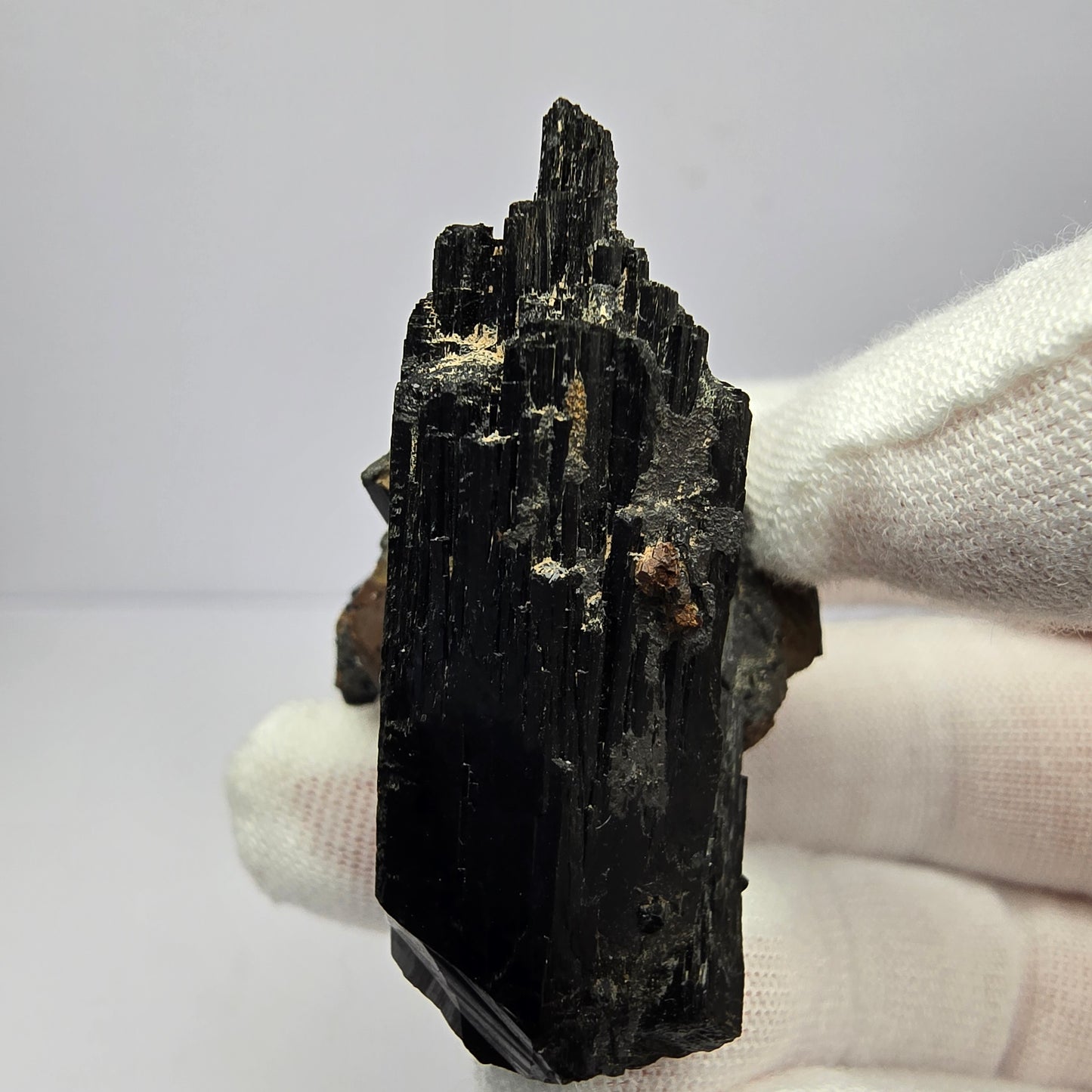 Schörl Turmalin, Eisen Fluorit Oktaeder Stufe Erongo Namibia 39*36*29mm Sammlung