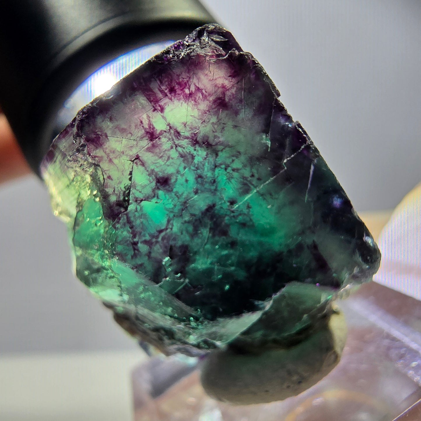 Rare Fluorite Cube Specimen, green purple Okorusu, Namibia 29*24*23mm