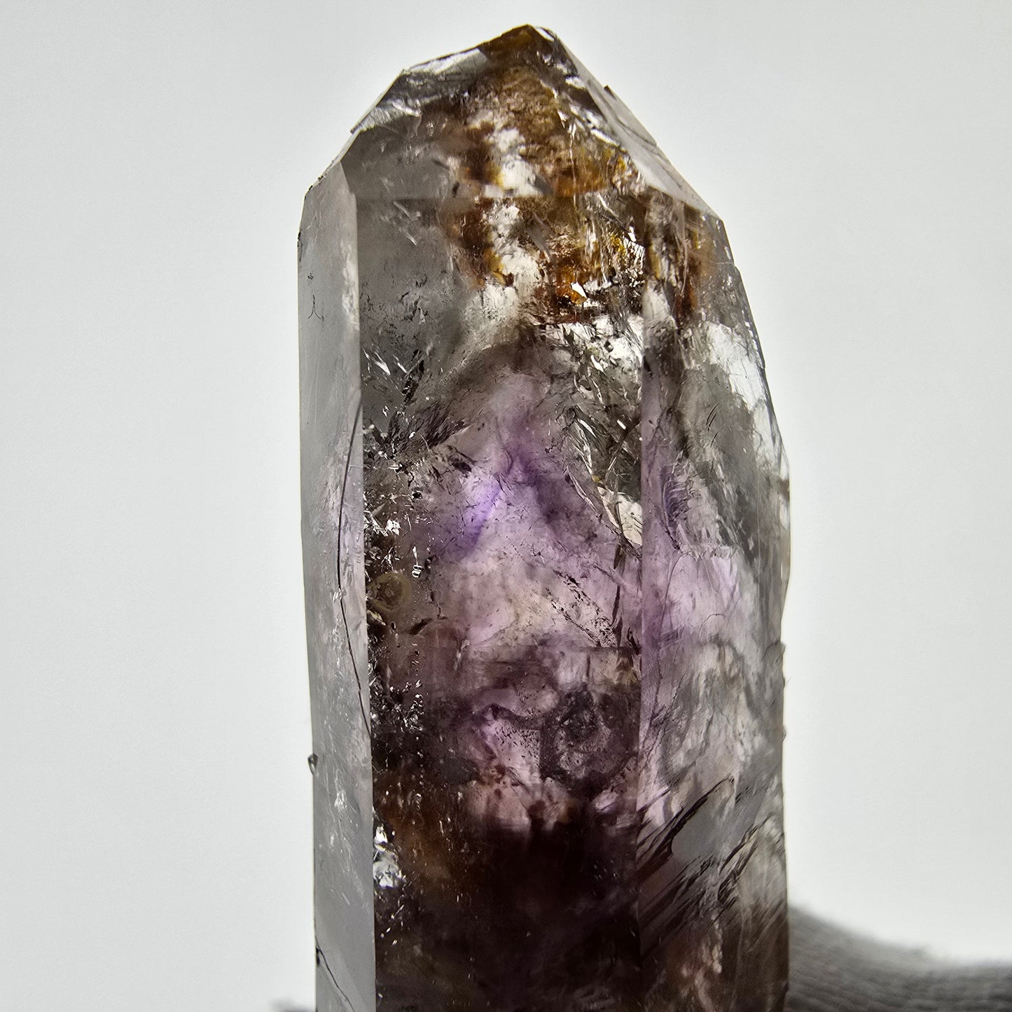 Améthyste fantôme Enhydro, 1x Bubble Streep Mine, Namibie 76*23*16mm