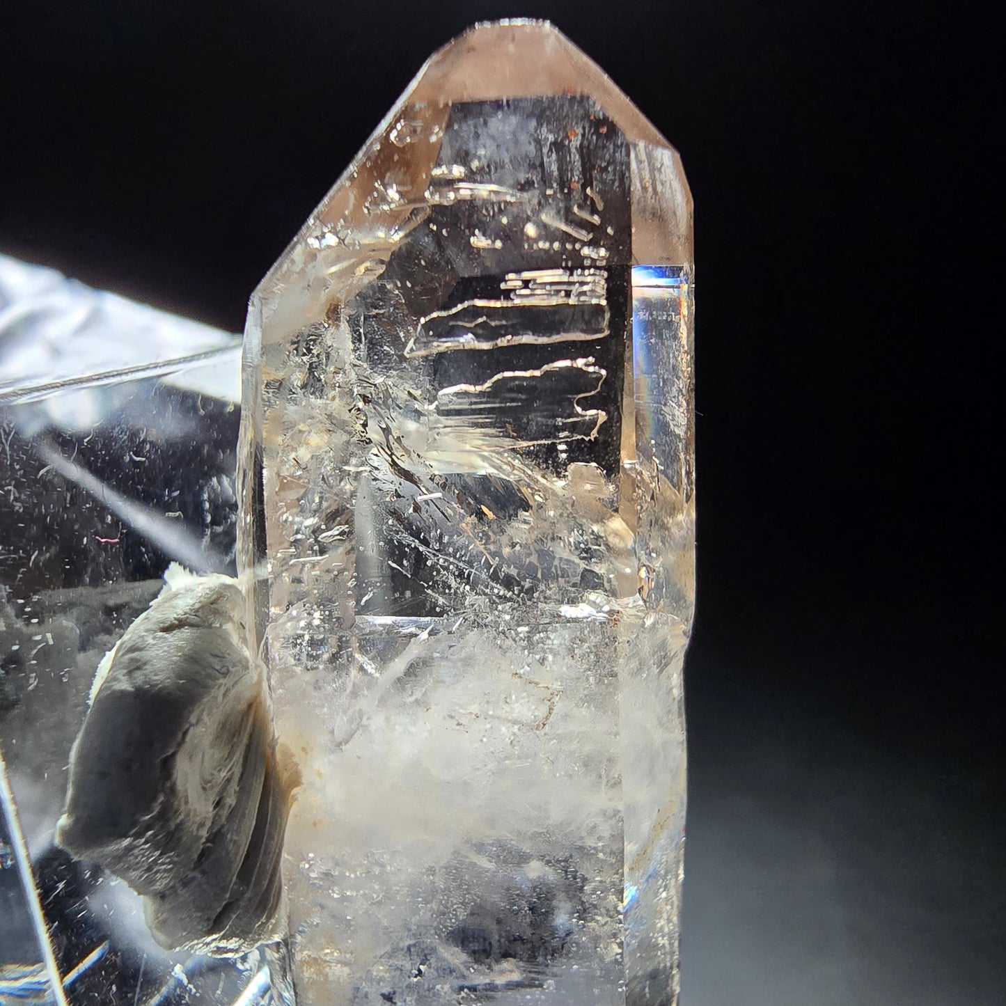 Phantom Rauchquarz Doppelender Spitze Goboboseb, Namibia 47*16*8mm Sammlung