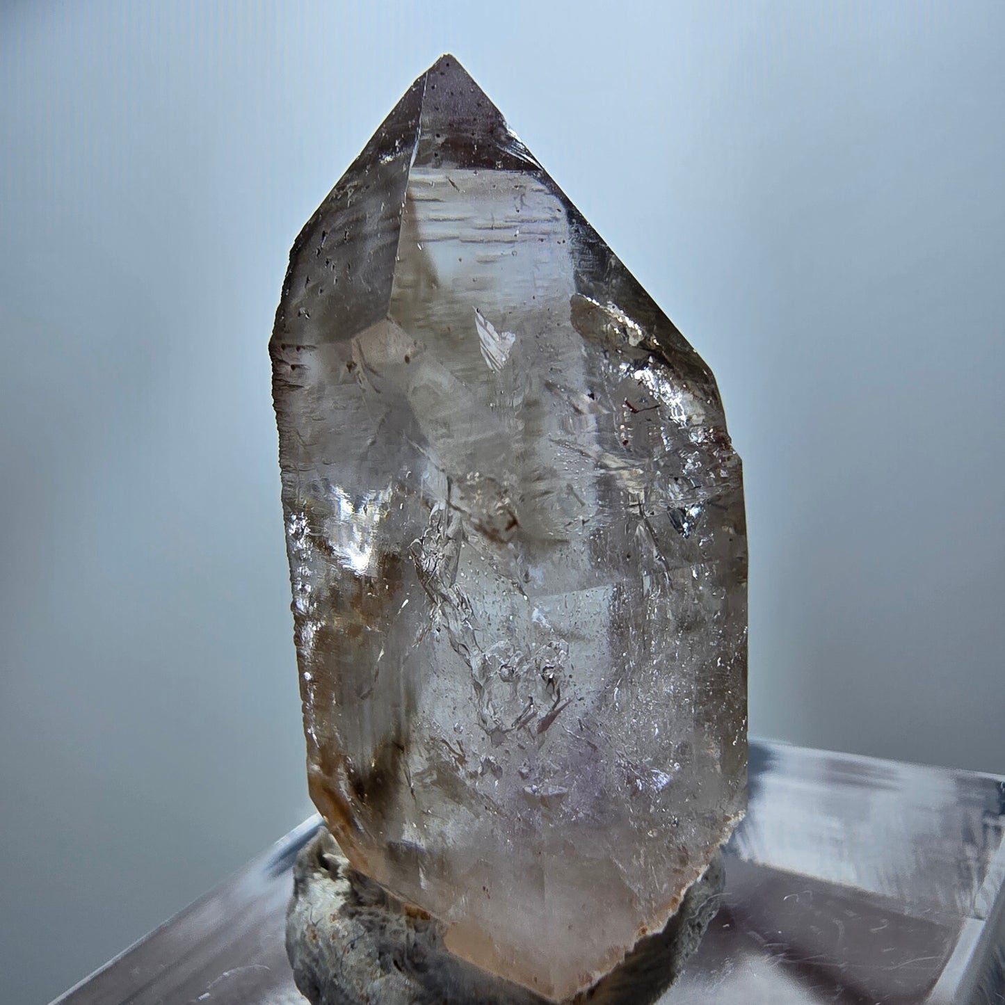 Phantom Amethyst, Rauchquarz Zepter Kristall Goboboseb, Namibia 31*17*16mm