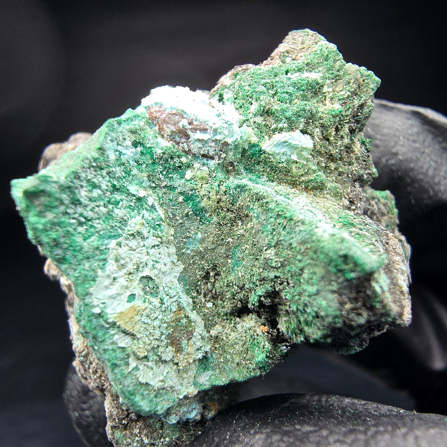 Seltene Malachit, Chrysokoll Stufe Kaokoveld, Namibia 35*34*27mm Sammlung