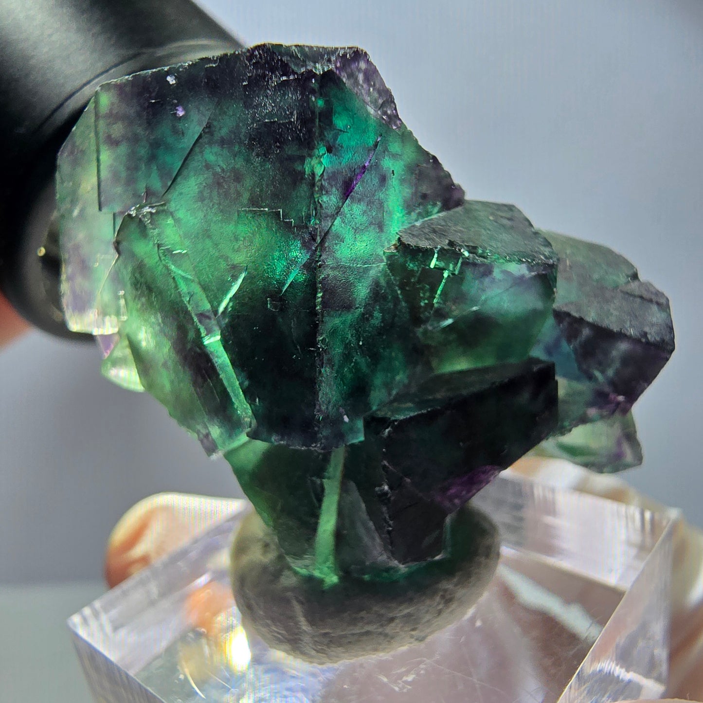 Rare Fluorite Cube Specimen, green purple Okorusu, Namibia 42*31*30mm