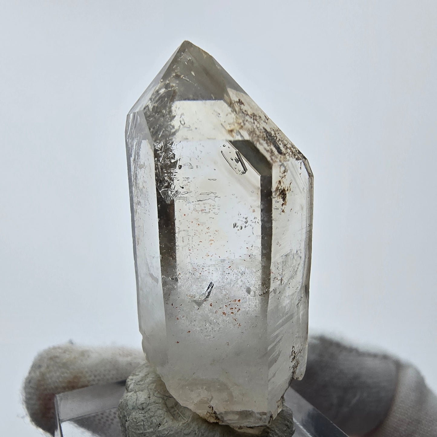 Enhydro Phantom Smoky Quartz Tip 1x Bubble Goboboseb, Namibie 42*17*16mm