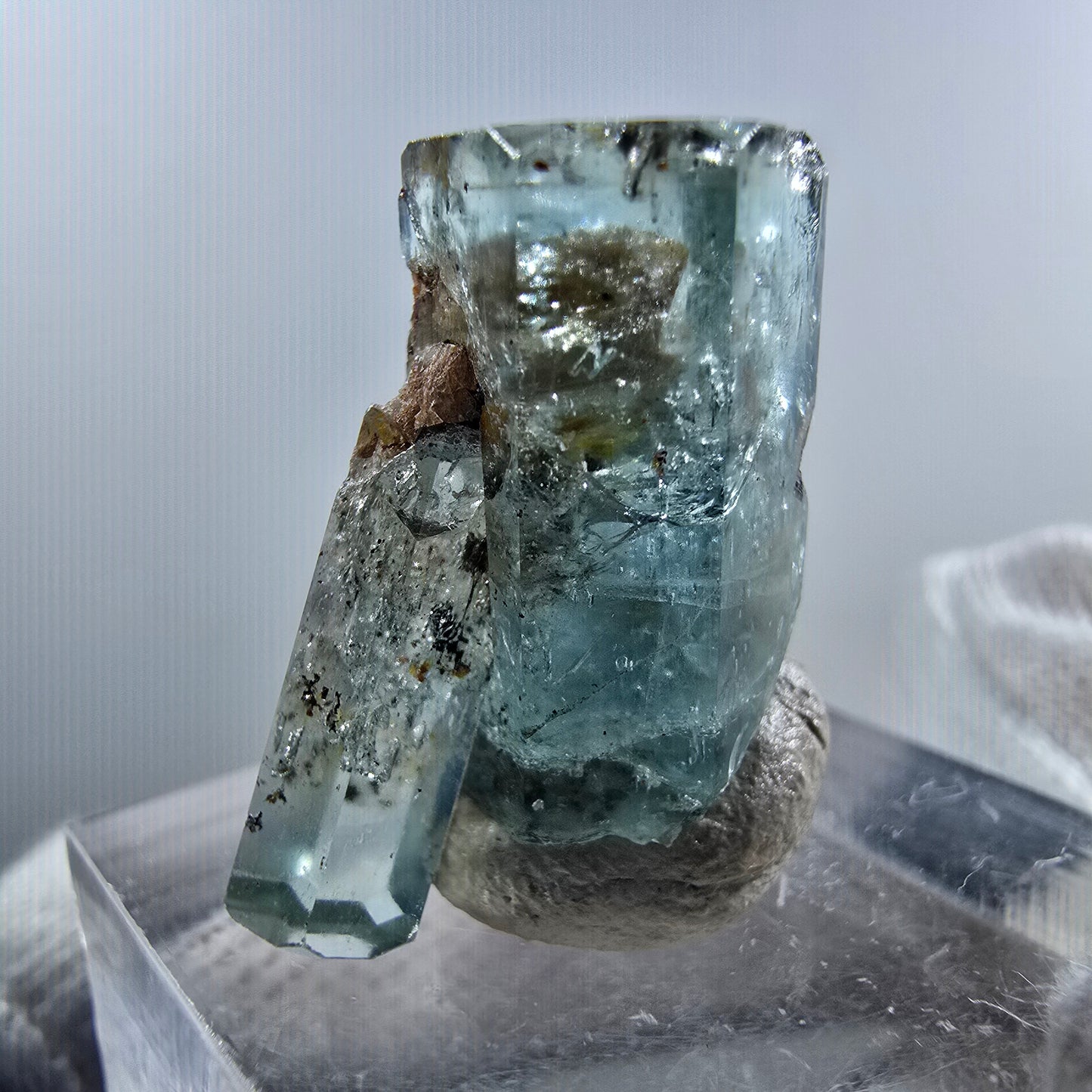 Aigue-marine Setlene, tourmaline Schörl stade Erongo, Namibie 23*12*11mm