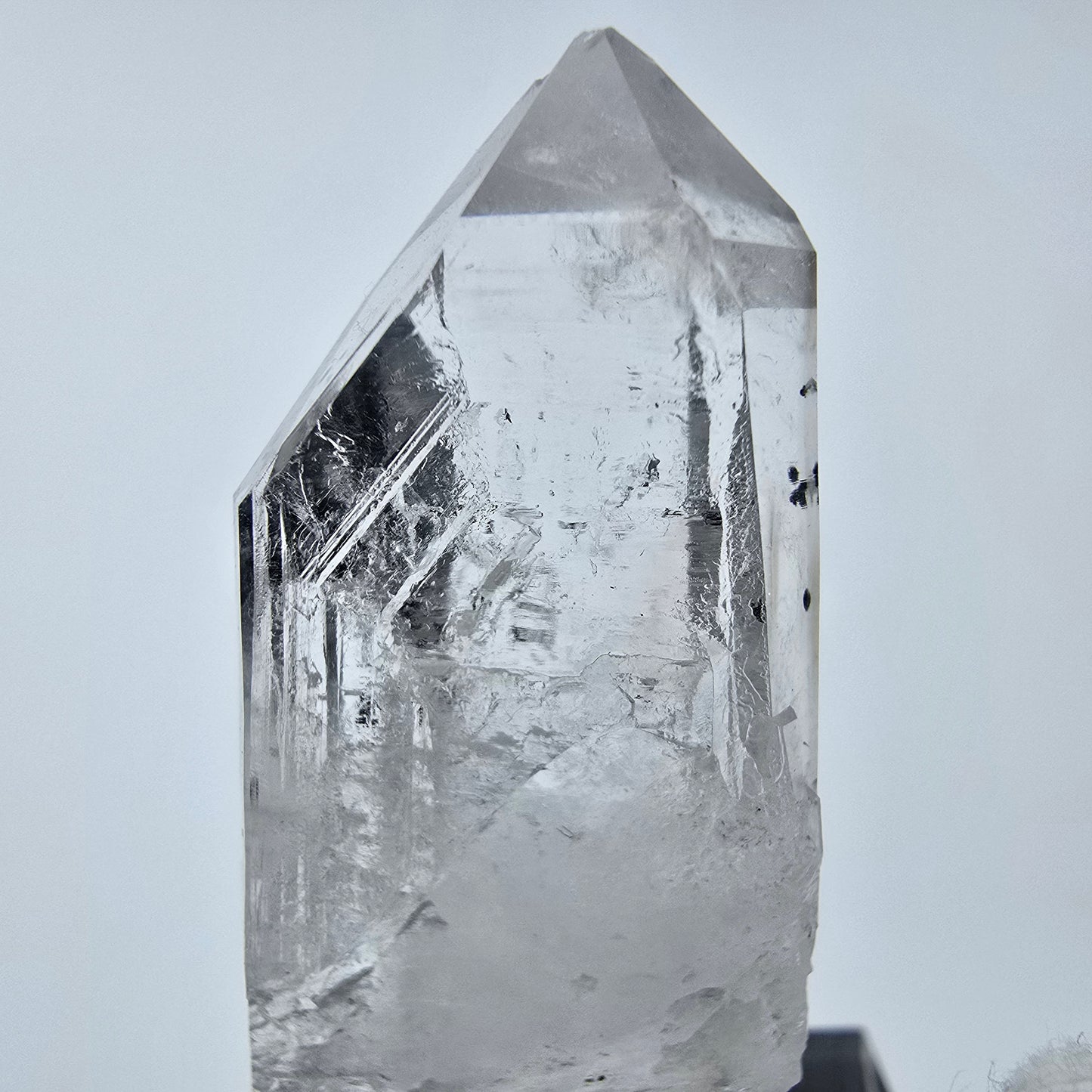 Klarer Phantom Hämatit Quarz Kristall Streep Mine, Goboboseb, Namibia 43*17*11mm