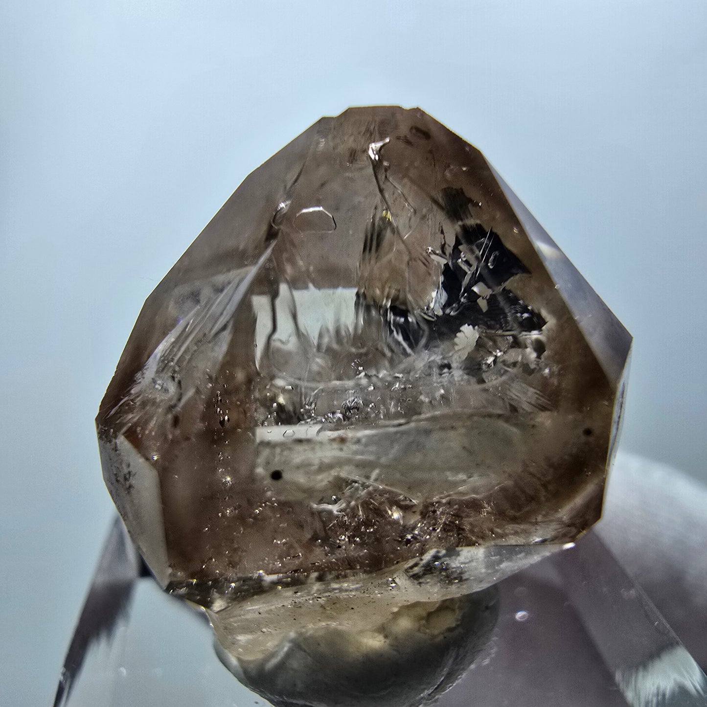 Klarer Phantom Rauchquarz Zepter Kristall Goboboseb, Namibia 25*21*14mm