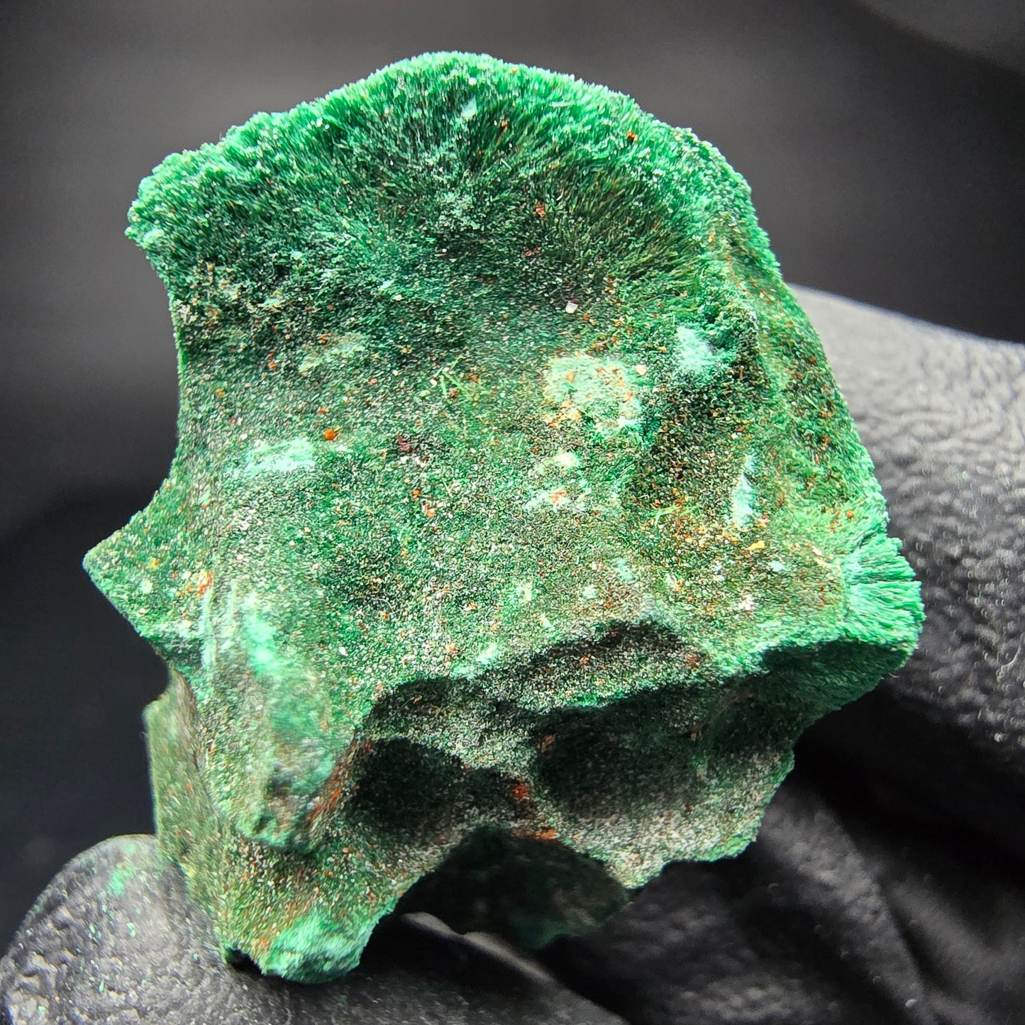 Seltene Malachit Stufe, grün Kaokoveld, Namibia 28*22*21mm Mineraliensammlung