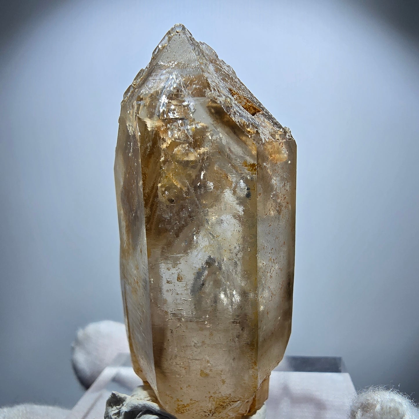 Klare Phantom Rauchquarz Fenster Zepter Spitze Goboboseb, Namibia 57*30*22mm