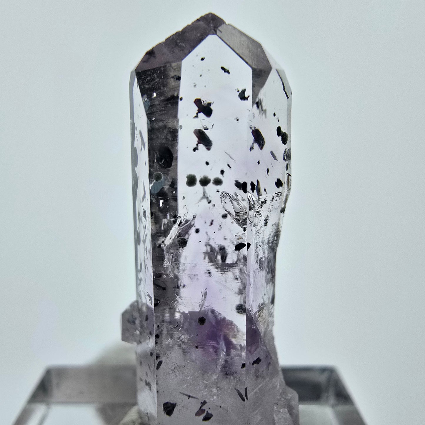 Enhydro Phantom Amethyst Hämatit Quarz Streep Mine Goboboseb Namibia 30*14*10mm Sammlung