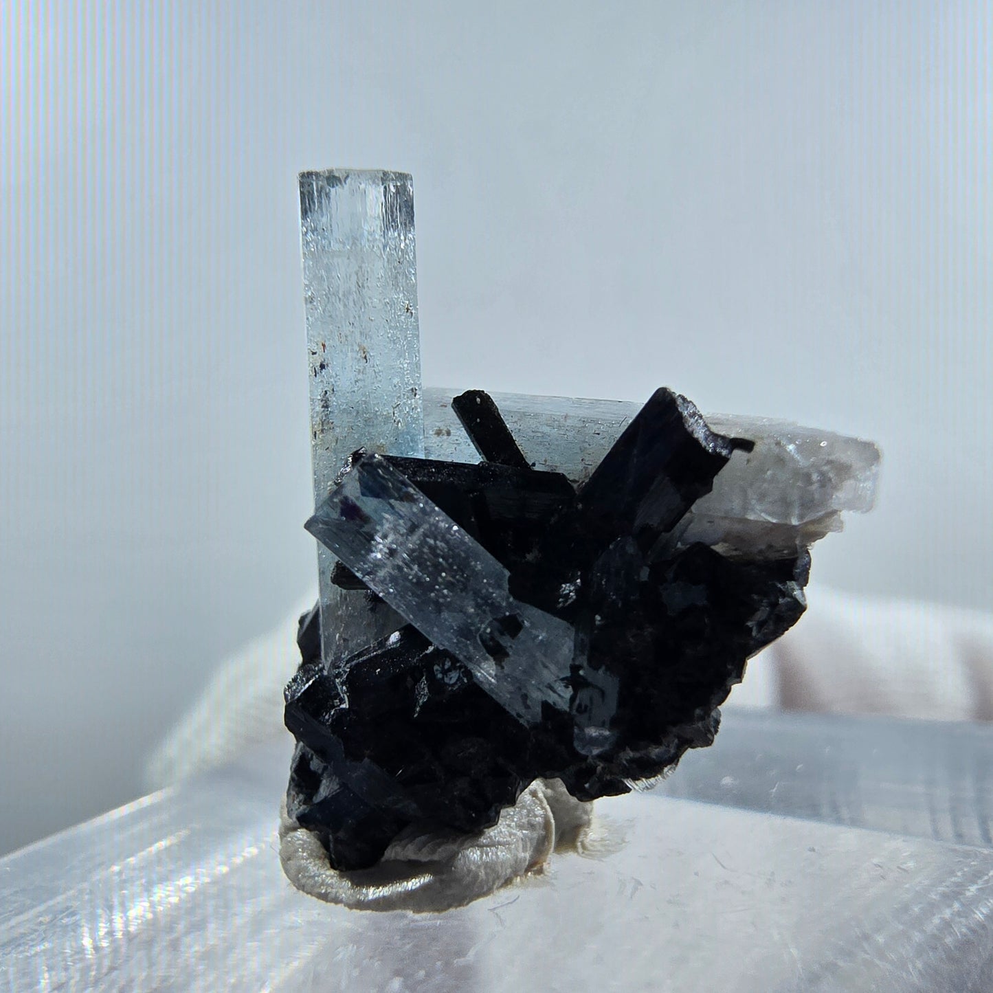 Aigue-marine Setlene, tourmaline Schörl stade Erongo, Namibie 19*17*12mm