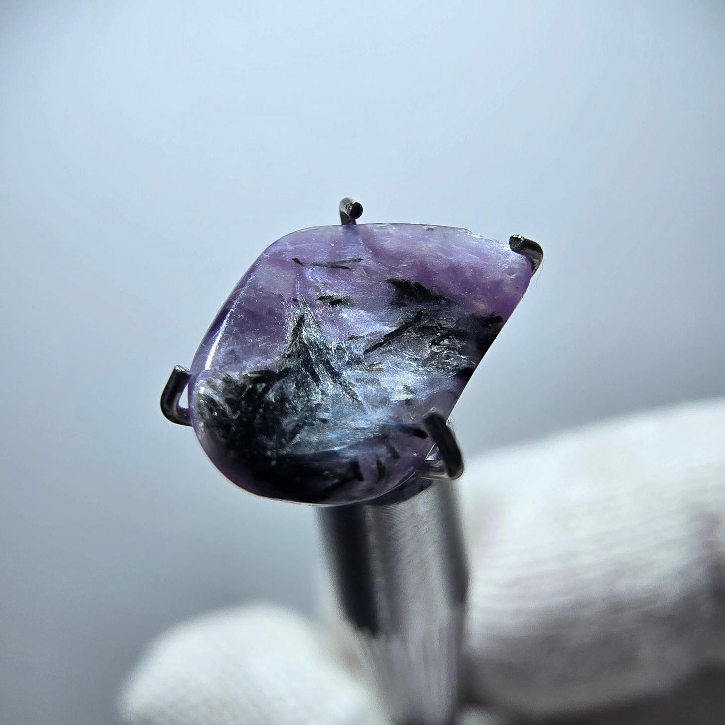 Rare Charoite crystal purple, polished Russia 10*7*3mm