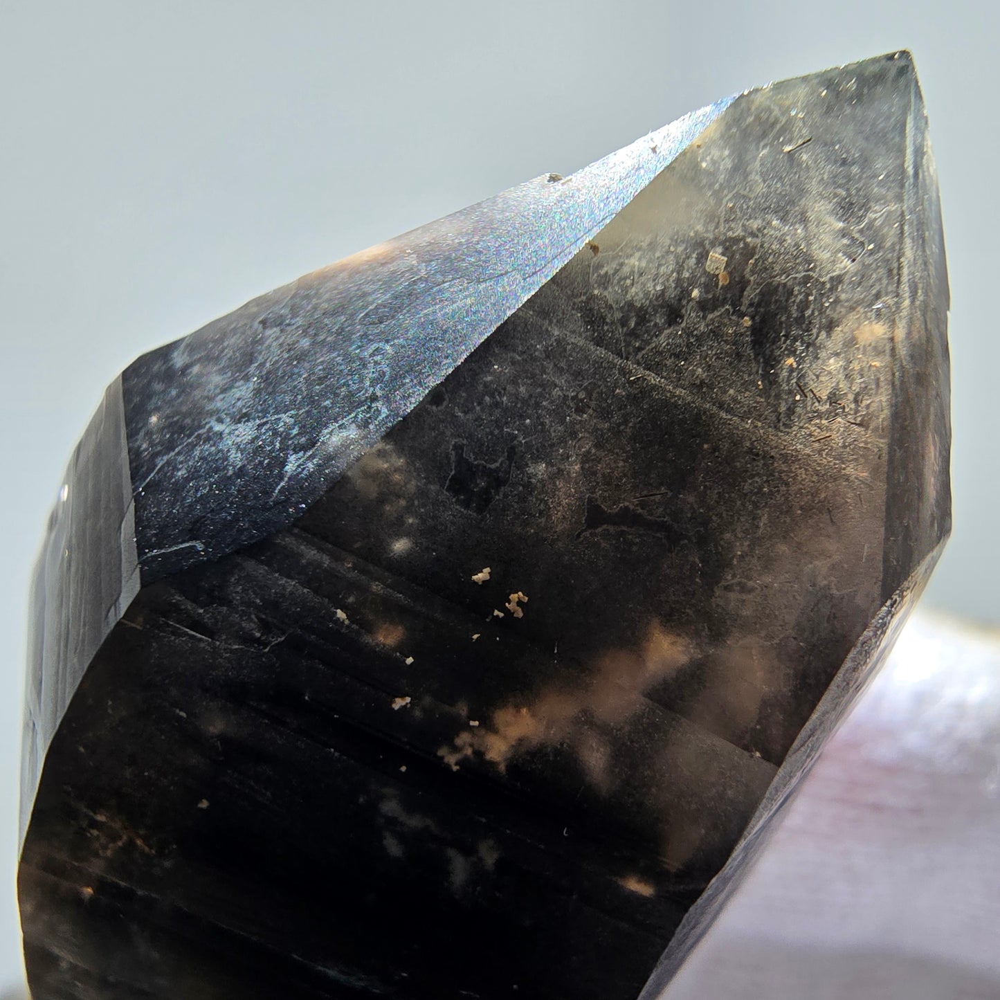 Skeleton Phantom Smoky Quartz DT Scepter Valentine Pocket, Namibia 50*29*20mm