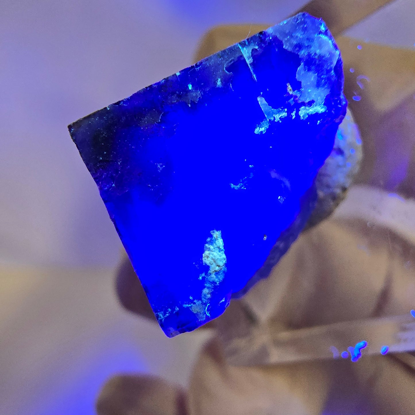 Phantom Fluorit Würfel Stufe, grün lila Okorusu, Namibia 15*15*14mm