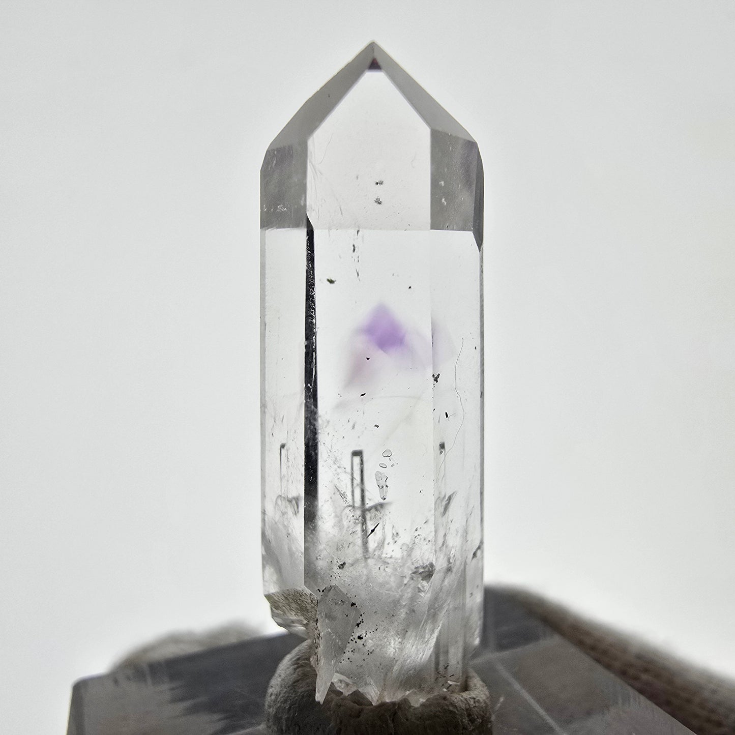 Phantom Amethyst with Analcim Streep Mine, Goboboseb, Namibia 33*11*11mm