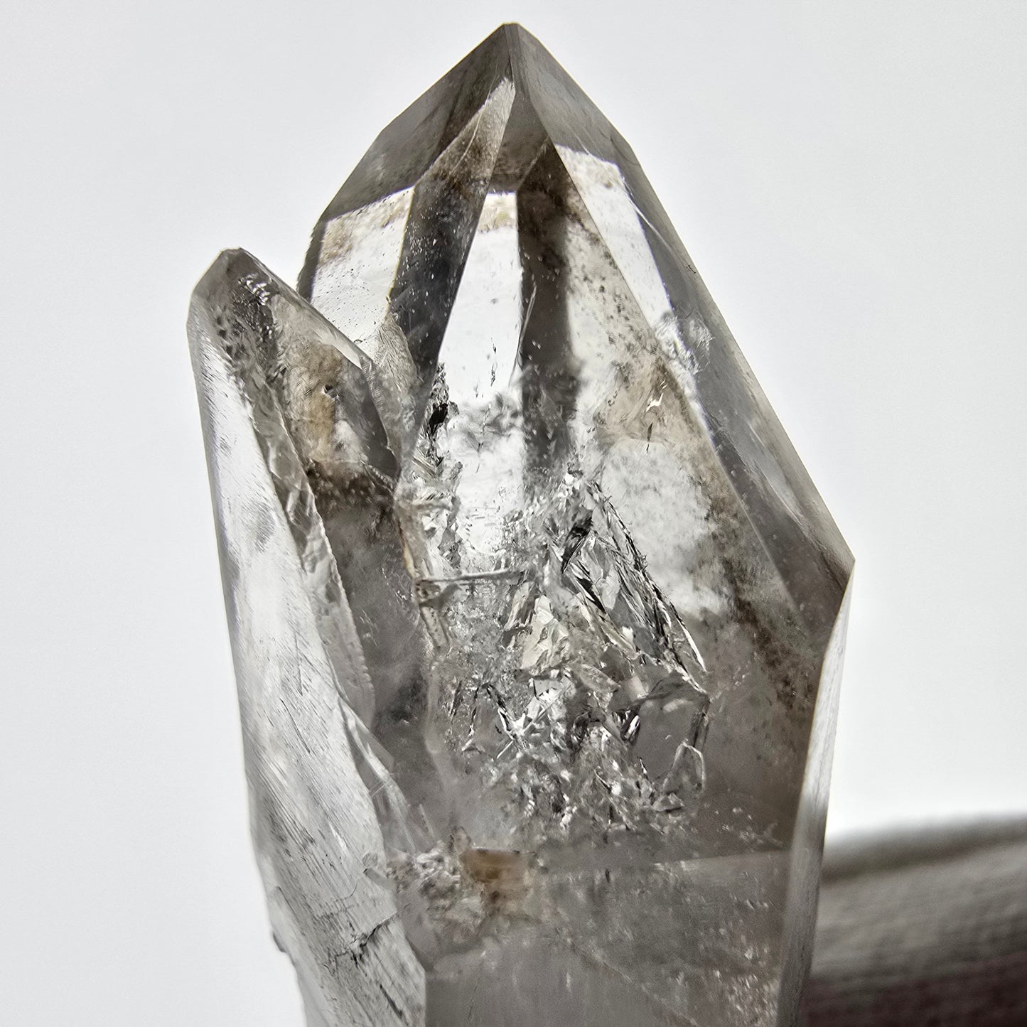 Skeleton Phantom Smoky Quartz DT Scepter Valentine Pocket, Namibia 63*27*17mm