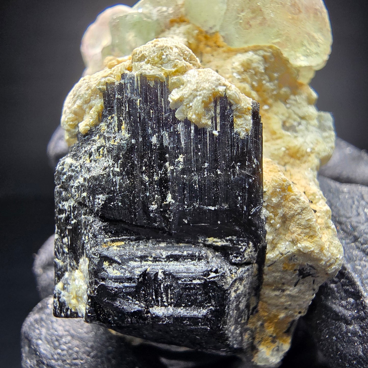 Cube de fluorite fantôme, Collection Schörl Tourmaline Stage Erongo namibie 45*34*29mm