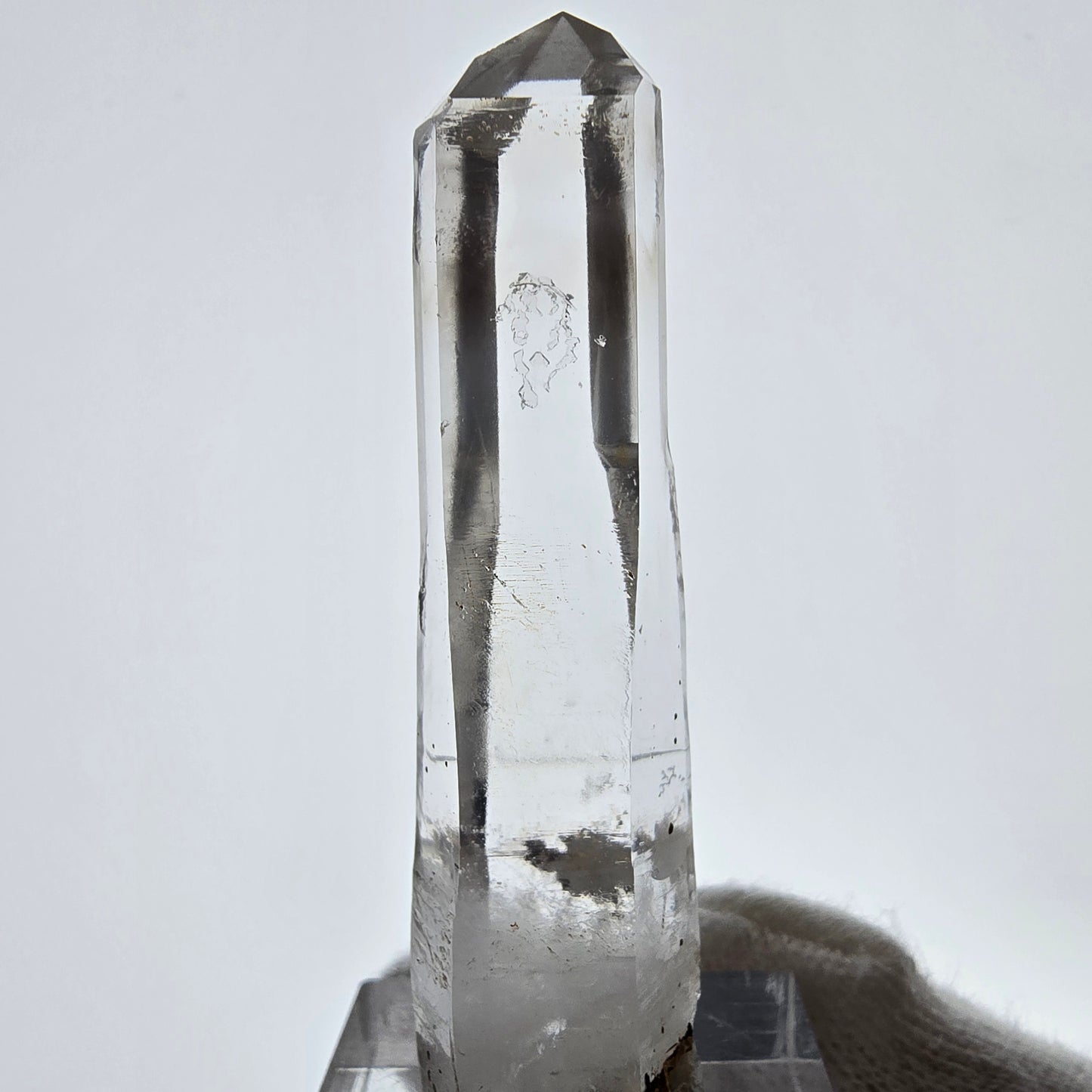 Skeleton Phantom Smoky Quartz Scepter Valentine Pocket, Namibia 59*16*12mm