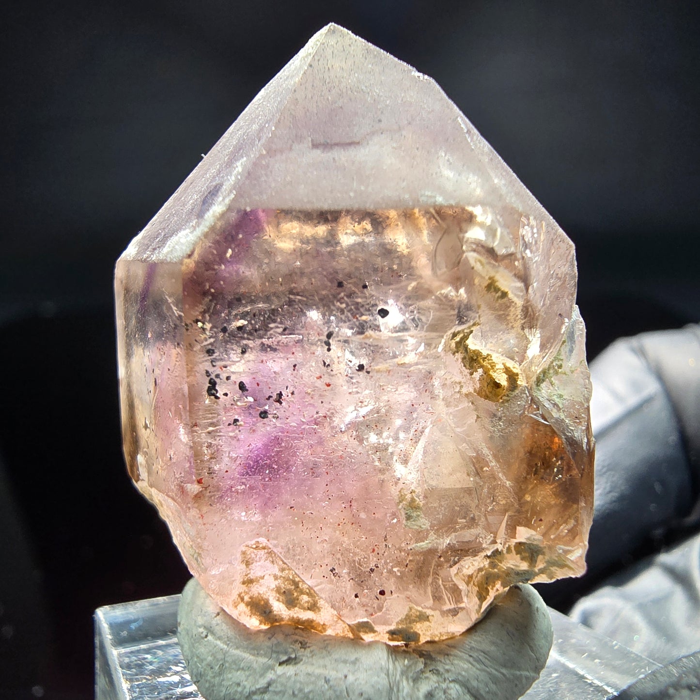 Klare Phantom Amethyst Fensterquarz Formation Brandberg, Namibia 36*26*20mm