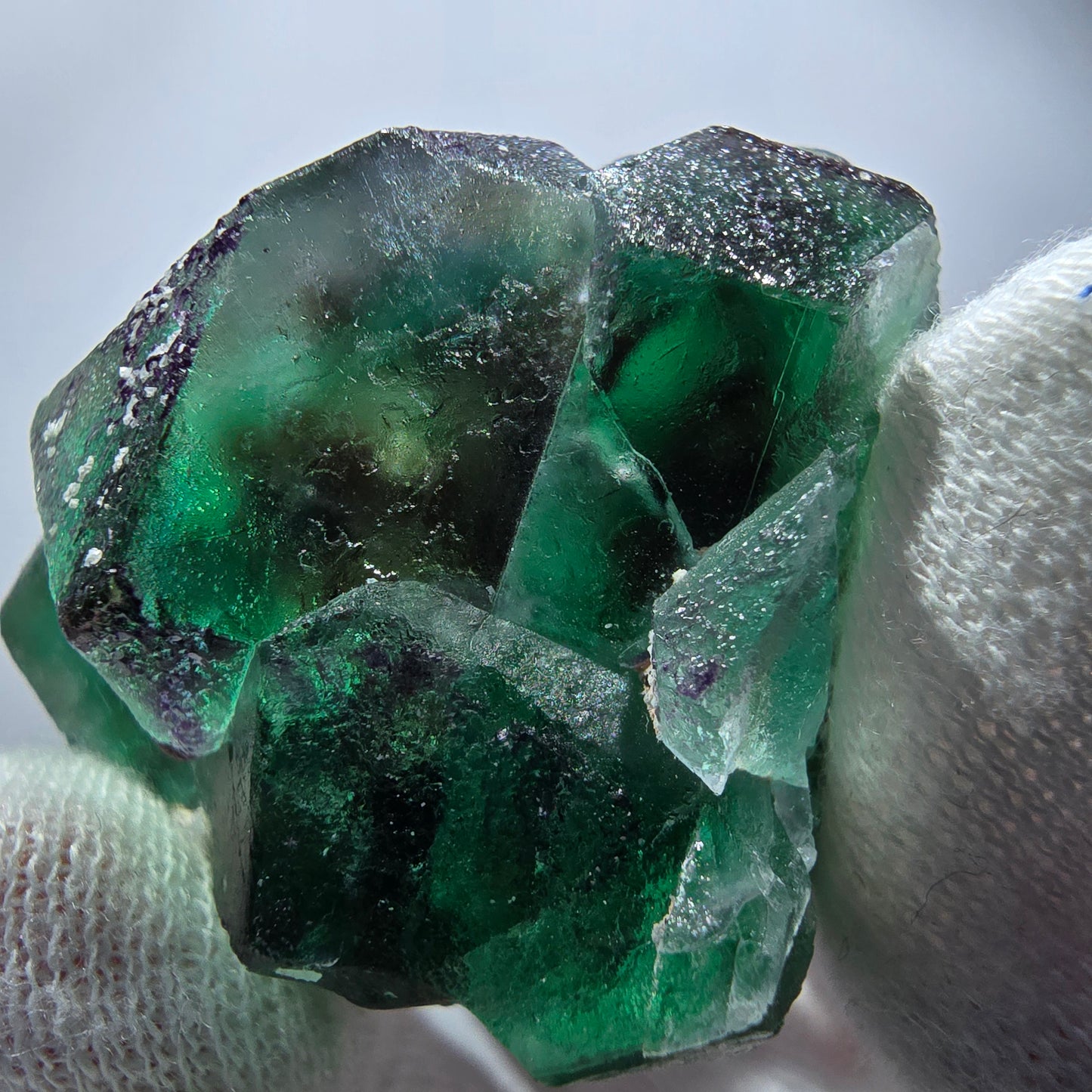 Clear Phantom Fluorite Cubes, Schorl Tourmaline Specimen Erongo, Namibia 44*37*32mm