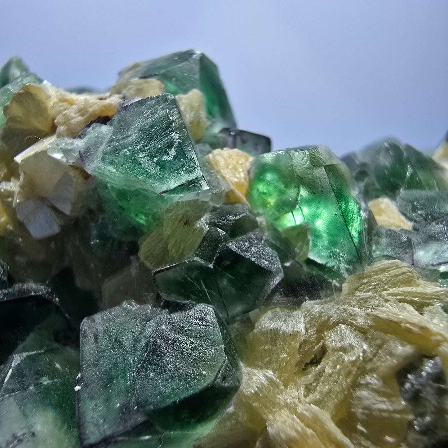 Phantom Fluorite Cube Schorl Tourmaline Muscovite Specimen Erongo Namibia 102*62*54mm