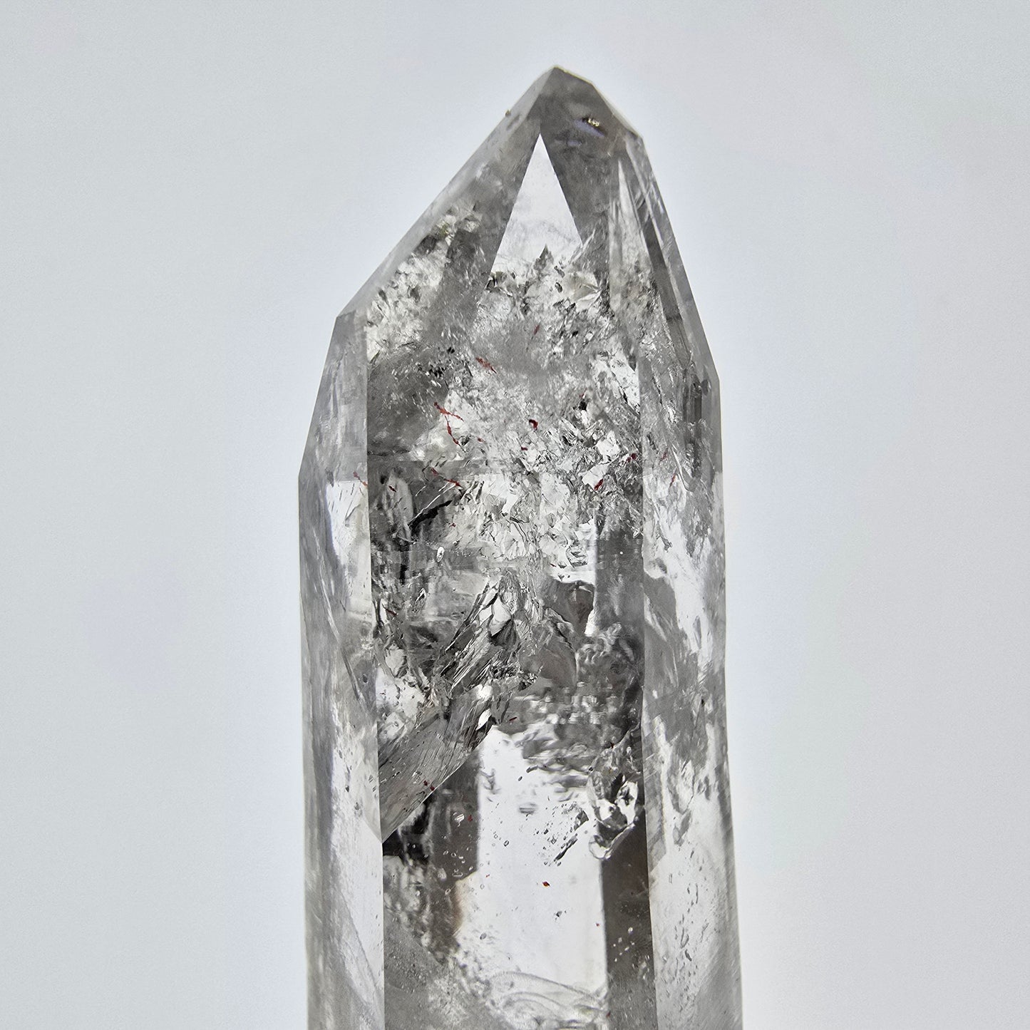 Enhydro Skeleton Smoky Quartz Scepter, 1x Bubble Valentine Pocket, Namibia 51*19*16mm
