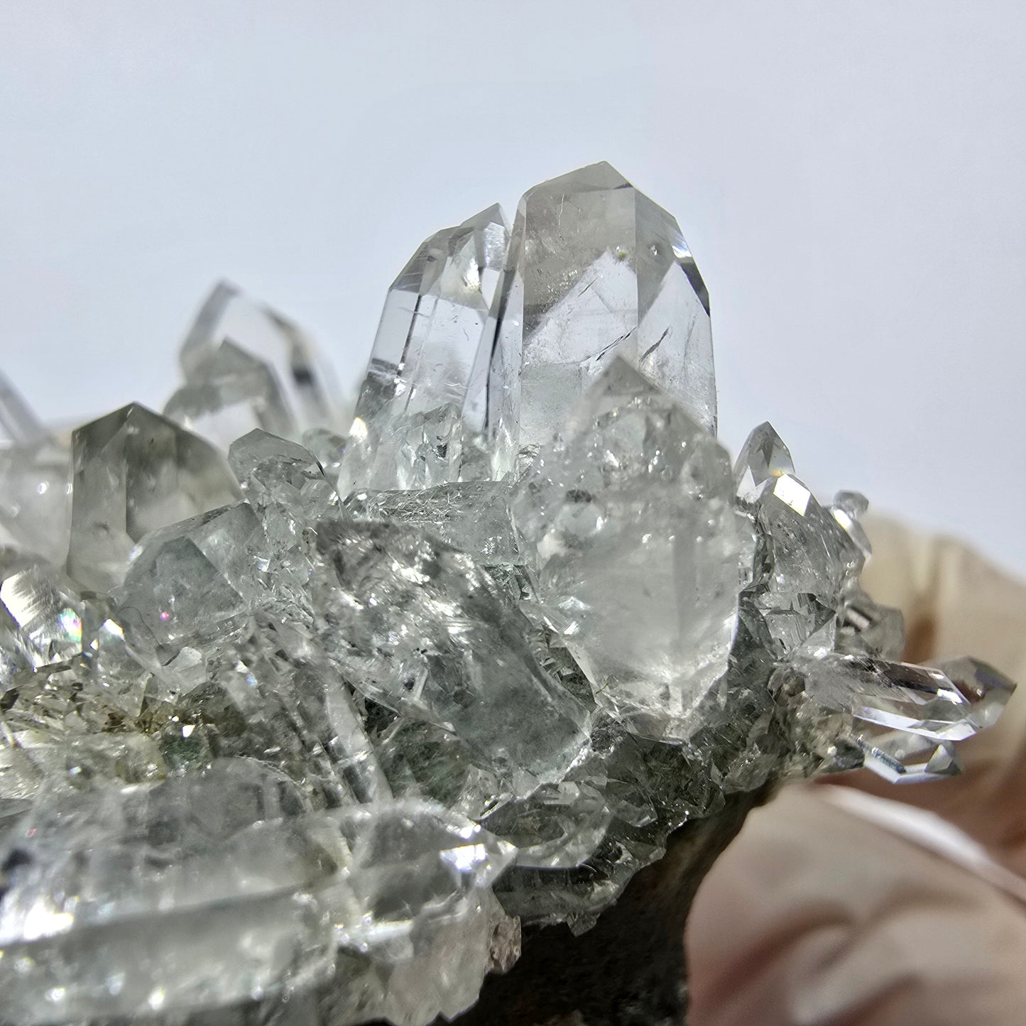 Quartz Starburst, spécimen de chlorite, mine Streep, Goboboseb, Namibie, 54 x 33 x 31 mm