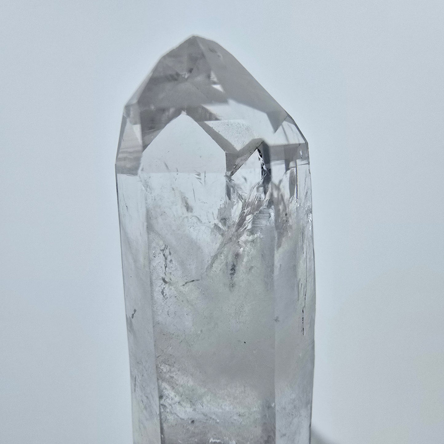 Klarer Harlekin Phantom Quarz Kristall Streep Mine, Goboboseb Namibia 37*10*11mm