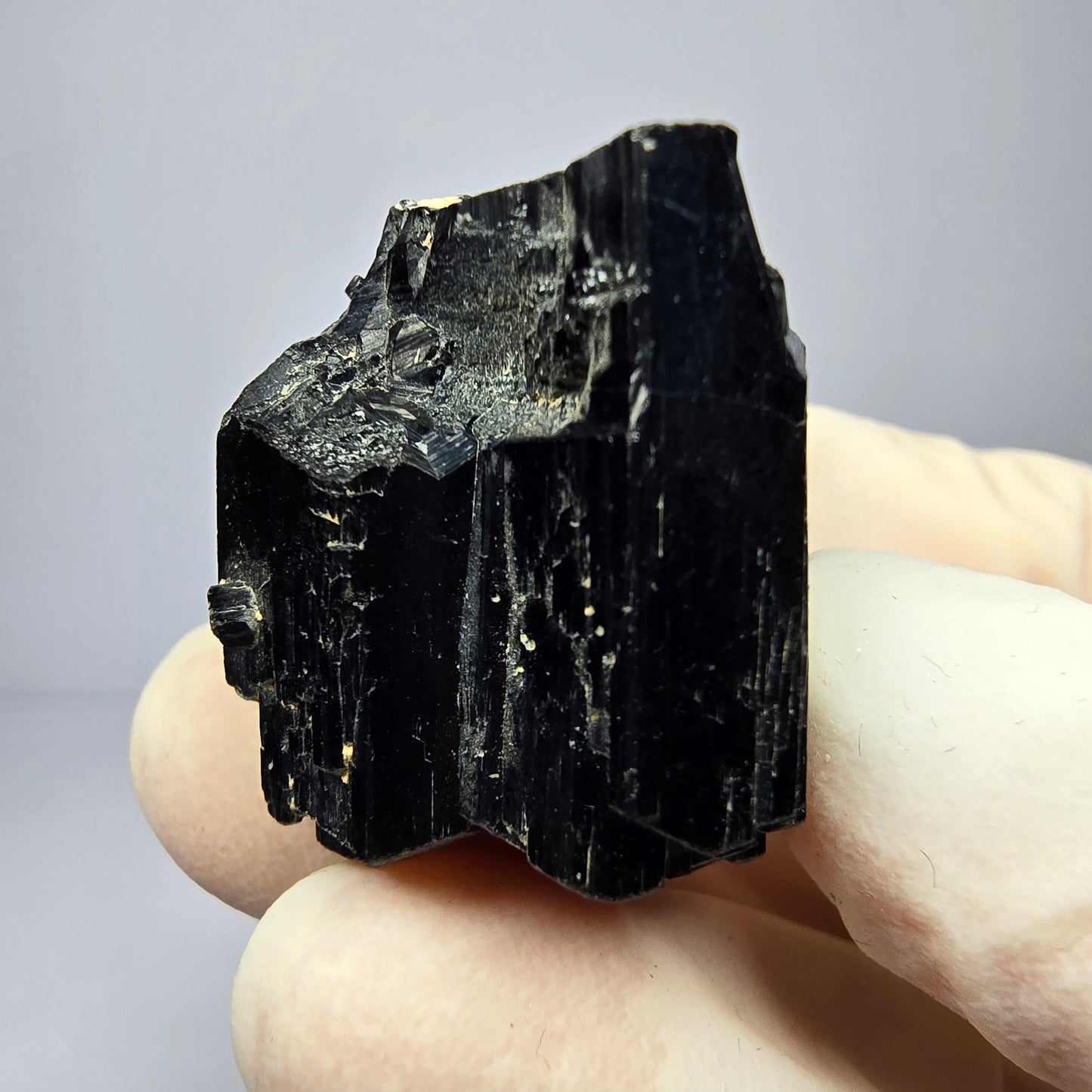 Schöner Schörl Turmalin Kristall glänzend Erongo, Namibia 26*22*19mm Sammlung