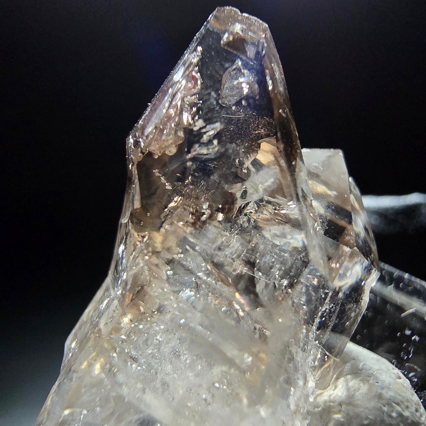 Phantom Rauchquarz Doppelender Stufe Goboboseb, Namibia 36*17*12mm Sammlung