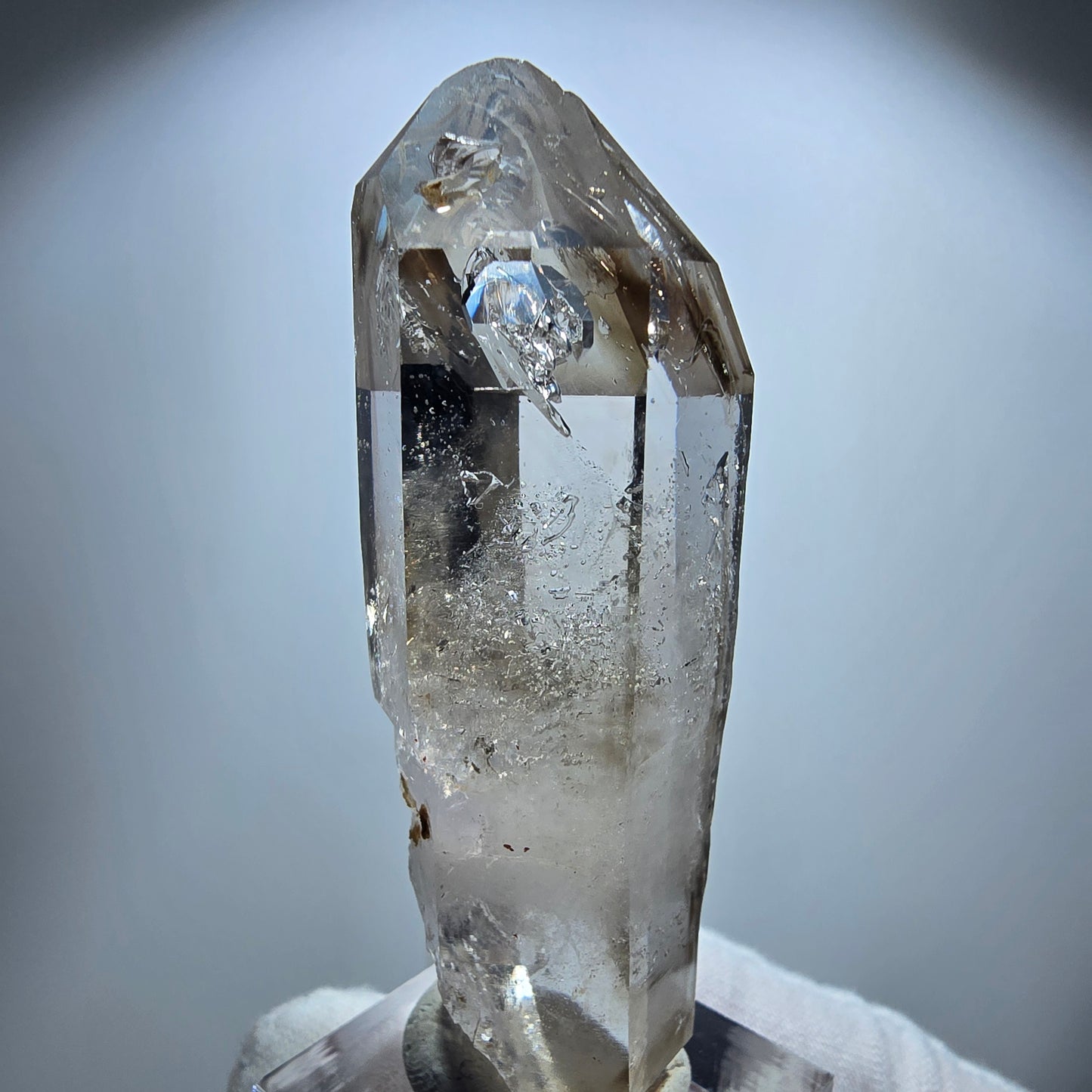 Großer Phantom Rauchquarz DT Zepter Kristall Goboboseb, Namibia 67*25*18mm