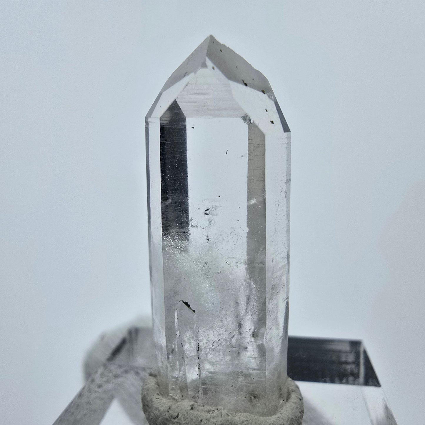 Klarer Phantom Hämatit Quarz Kristall Streep Mine, Goboboseb, Namibia 31*11*9mm