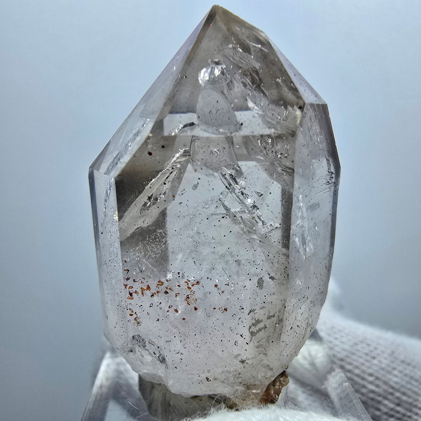 Clear Phantom Smoky Quartz Scepter Point Goboboseb, Namibia 40*23*24mm