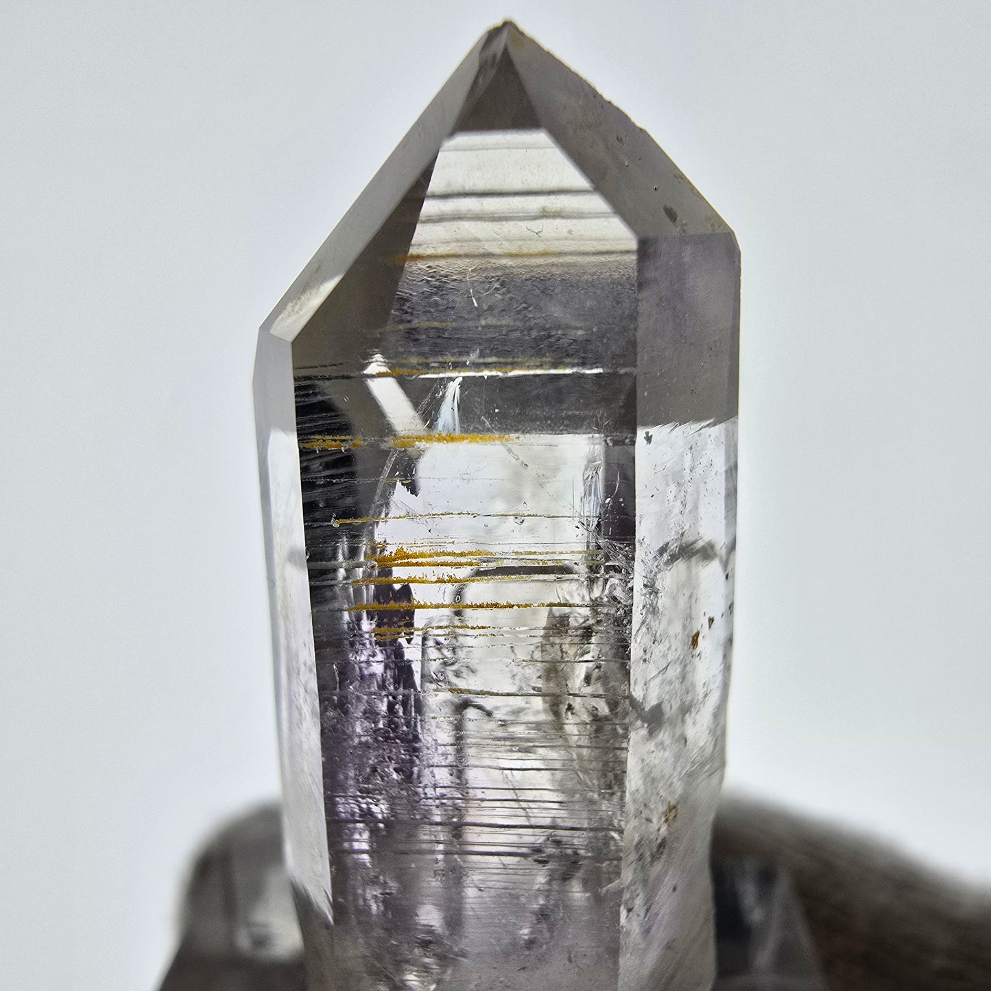 Sceptre d'améthyste lémurienne Enhydro, 1x Pochette Saint-Valentin à bulles, Namibie 36 x 17 x 15 mm