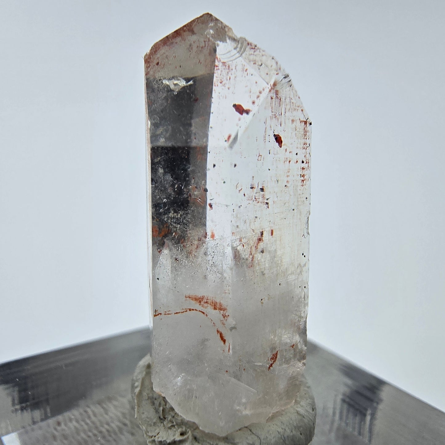 Harlekin Phantom Quarz Kristall Streep Mine, Goboboseb, Namibia 27*12*11mm