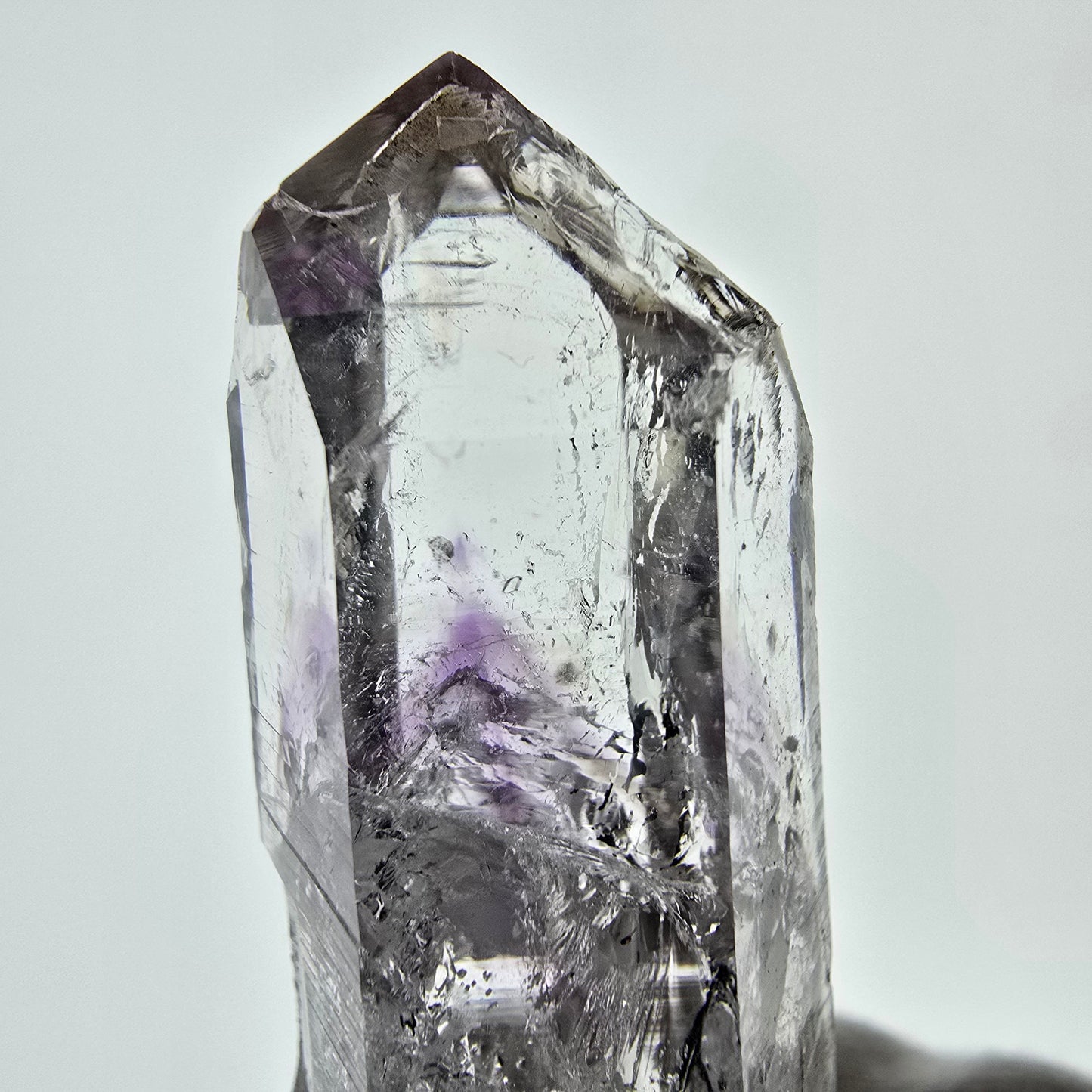 Mine d'améthyste fantôme transparente Point Streep, Goboboseb, Namibie, 63 x 26 x 20 mm