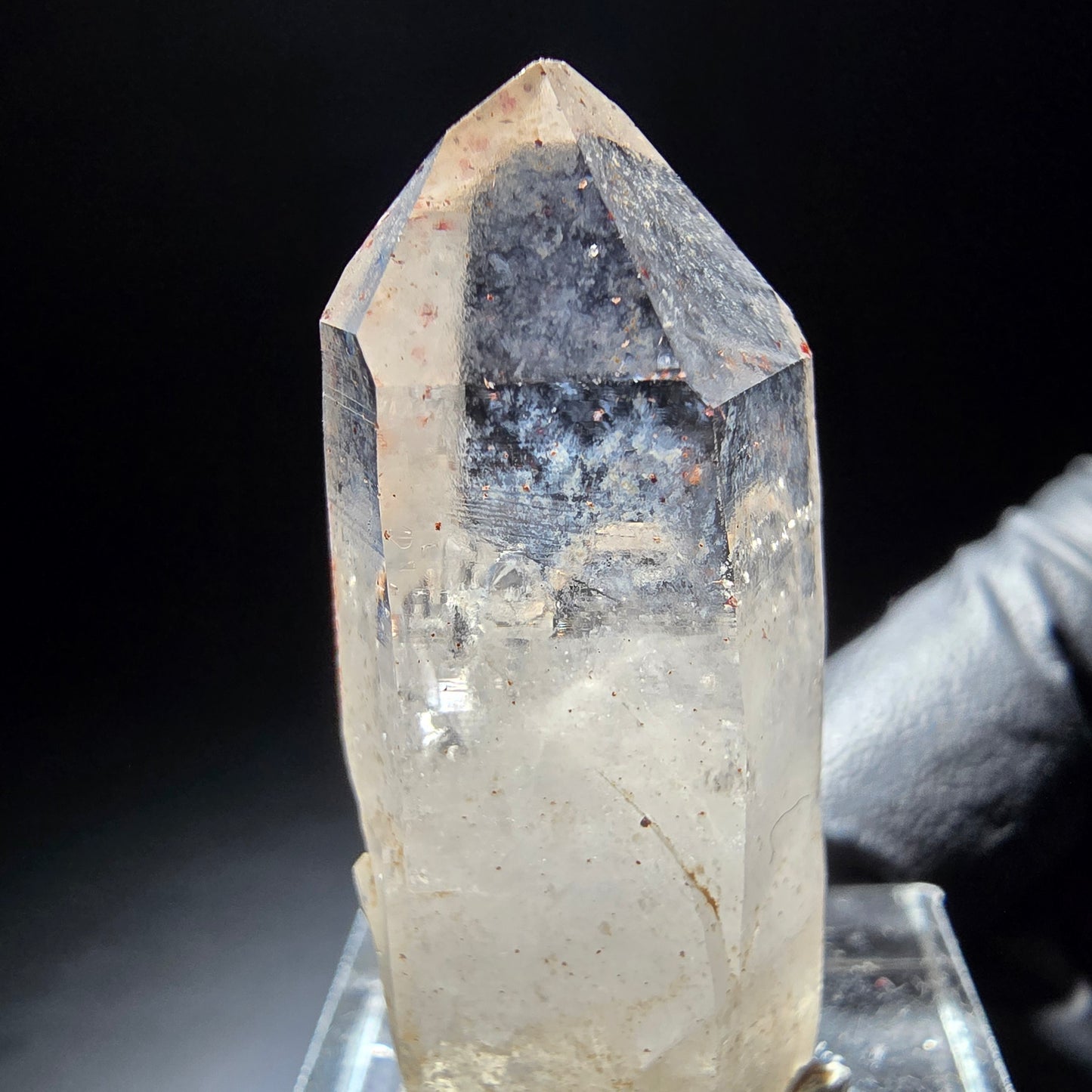 Klarer Phantom Rauchquarz mit Eisen-Einschlüssen Goboboseb, Namibia 39*16*13mm