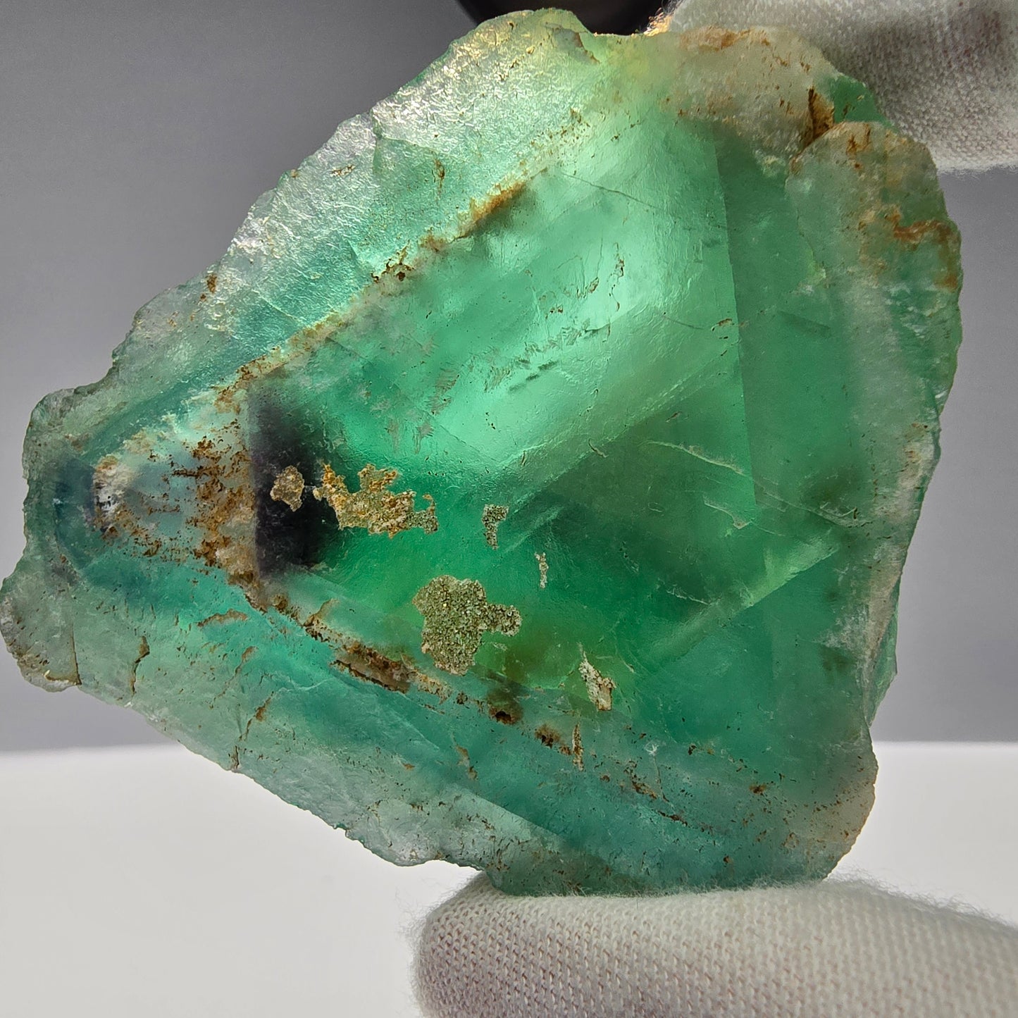 Großer Phantom Fluorit Würfel grün Okorusu, Namibia 67*55*31mm Sammlung