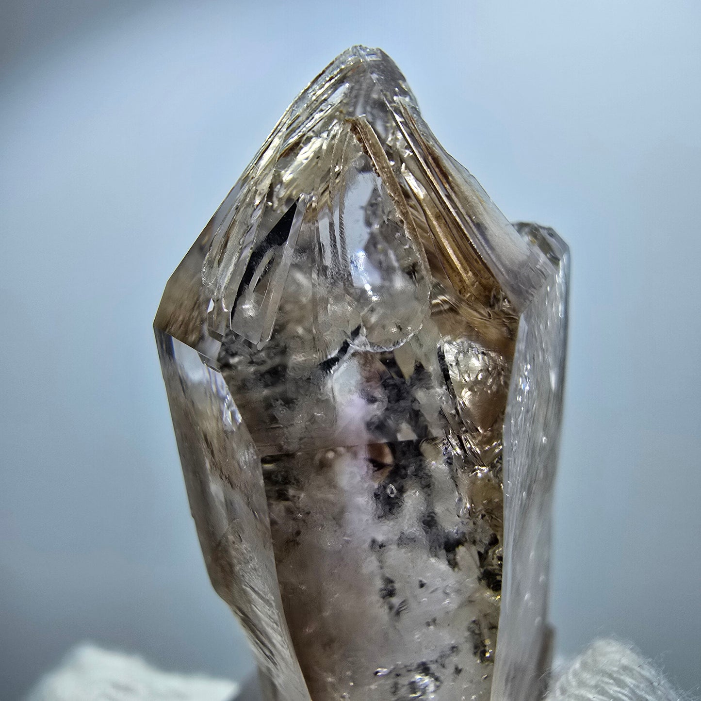 Clear Phantom Smoky Quartz Scepter Point Goboboseb, Namibia 44*26*18mm