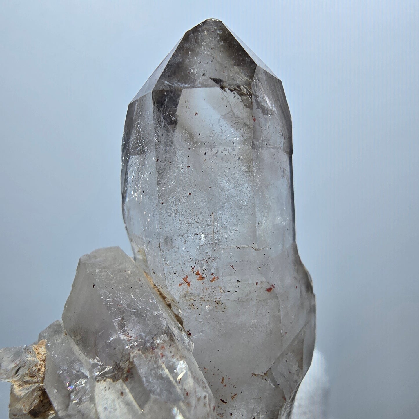 Klare Phantom Rauchquarz DT Zepter Spitze Goboboseb, Namibia 54*31*23mm