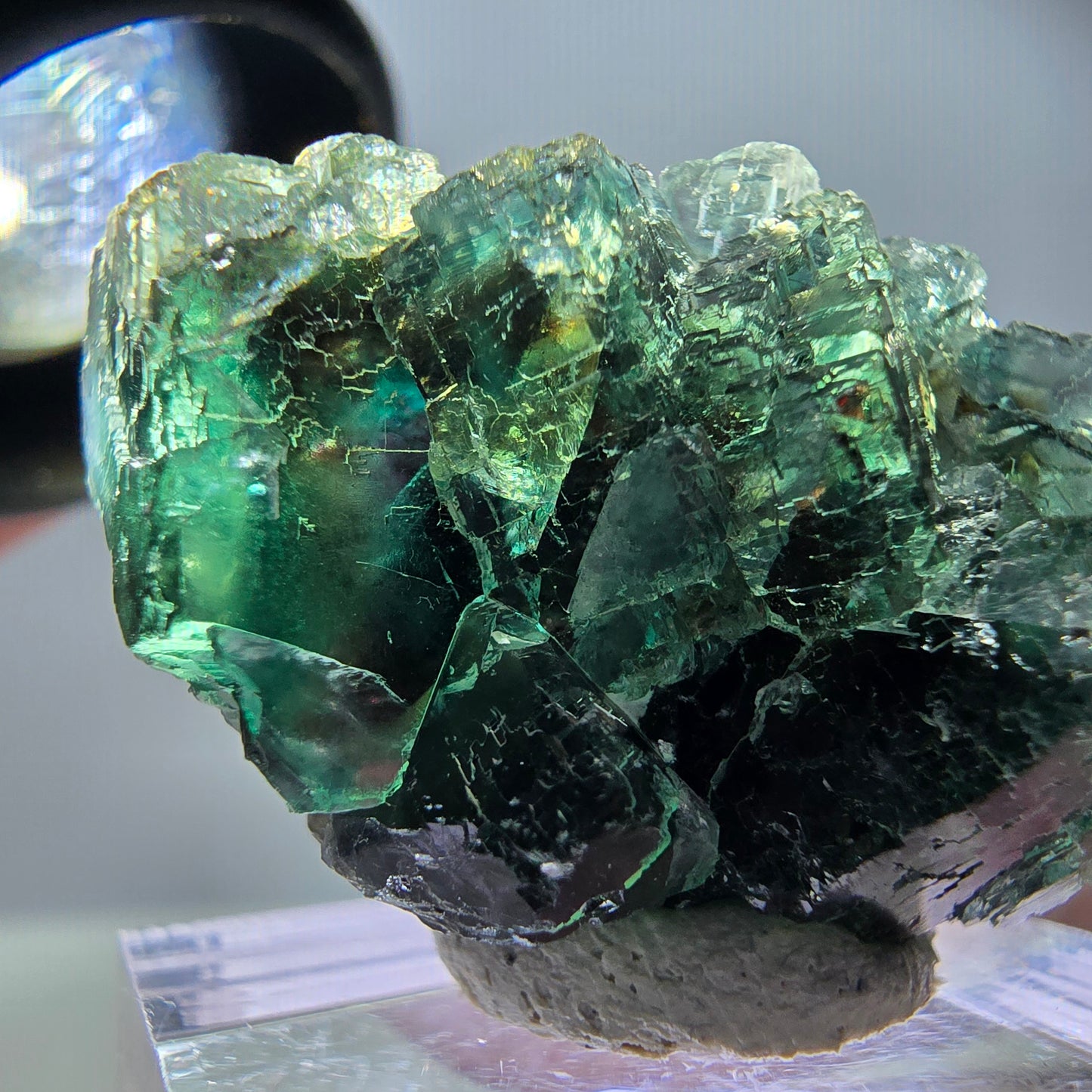 Rare Fluorite Cube Specimen, green purple Okorusu, Namibia 34*23*19mm