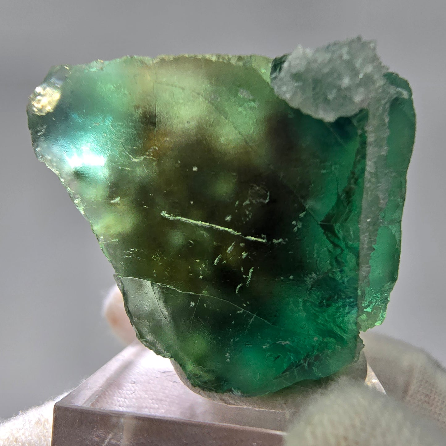 Klare Phantom Fluorit Würfel Stufe grün Okorusu, Namibia 45*38*30mm Sammlung