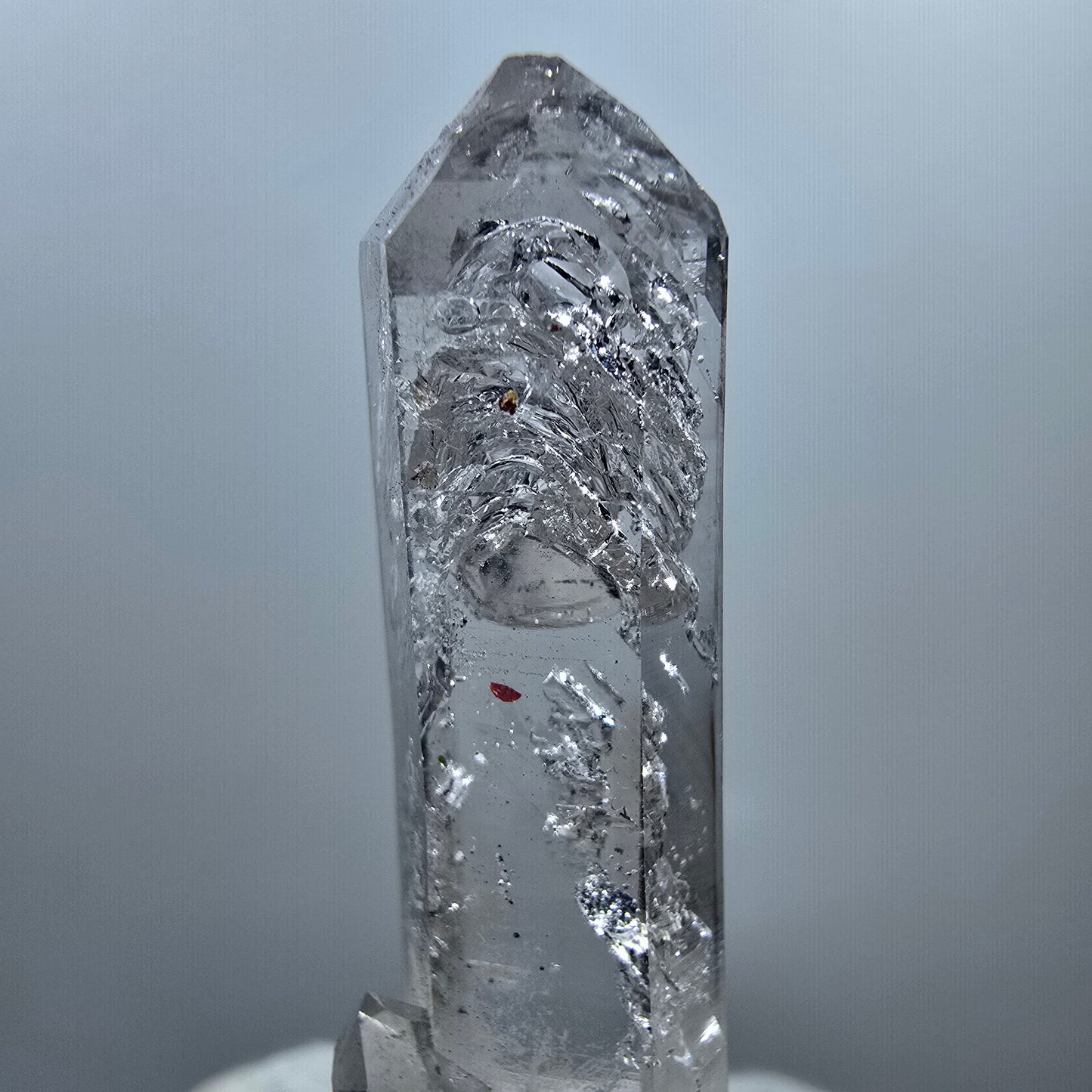 Quartz fumé lémurien Enhydro sur matrice Valentine Pocket Goboboseb Namibie 58 x 23 x 15 mm