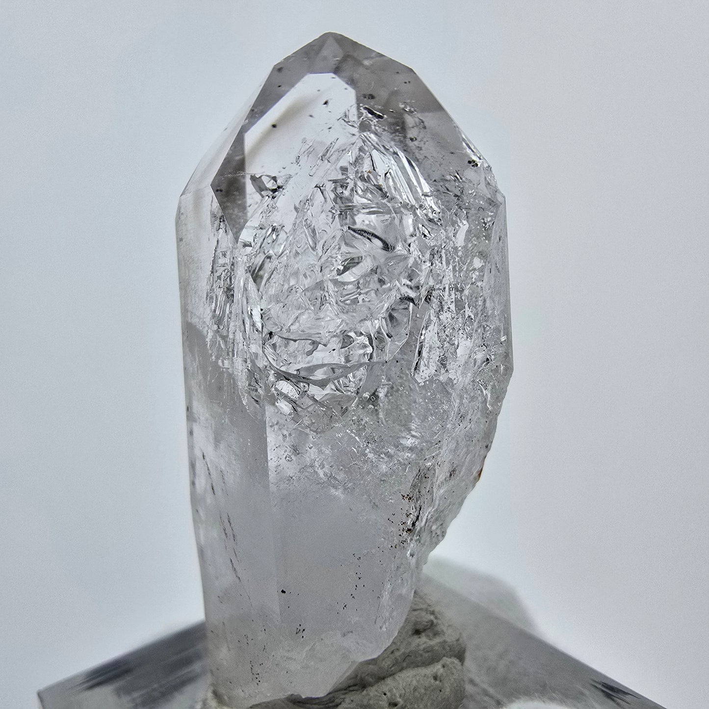 Enhydro Hämatit Epidot Quarz, 1x Blase Streep Mine Goboboseb, Namibia 43*19*15mm